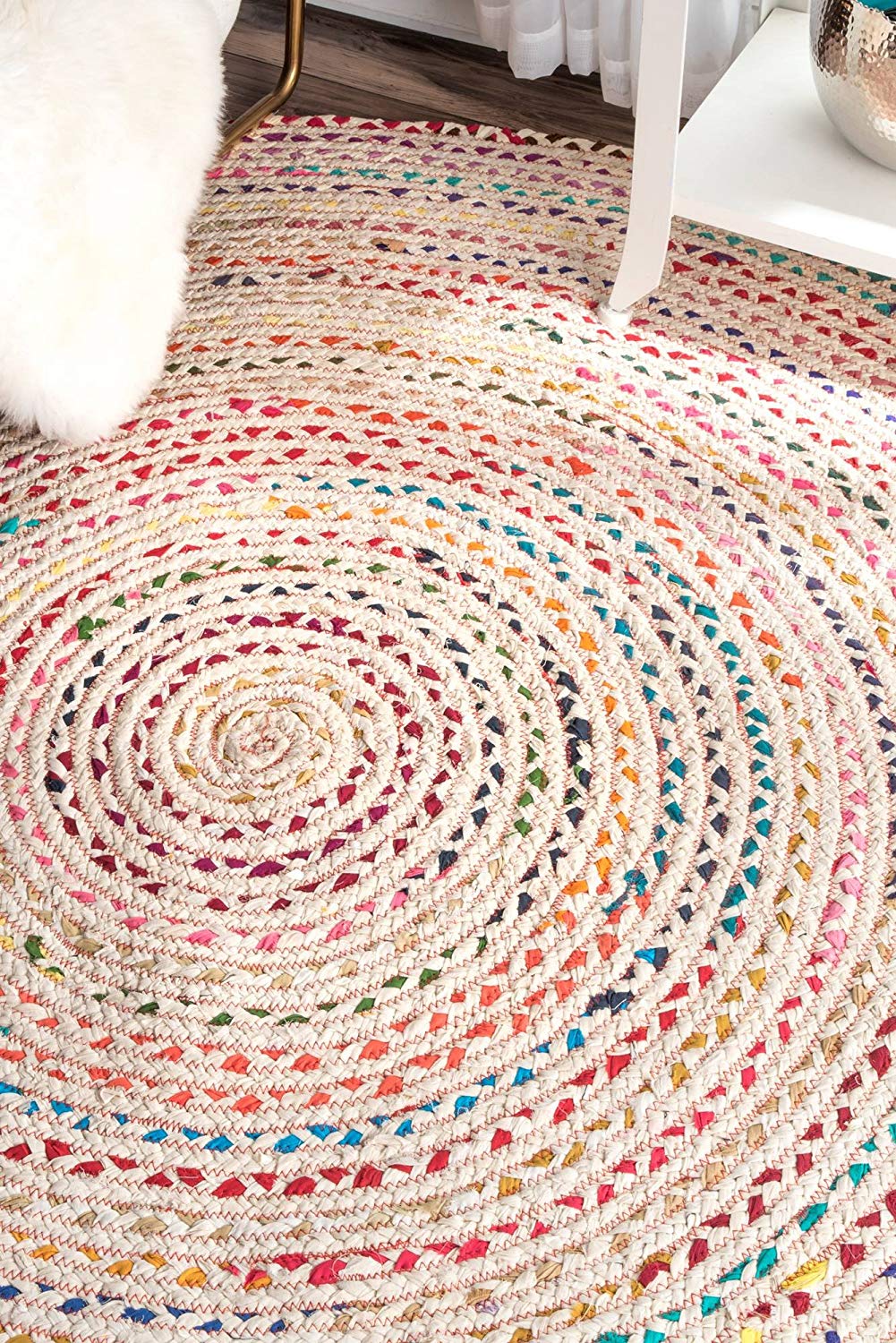 Ivory Zen Cotton Round Rug